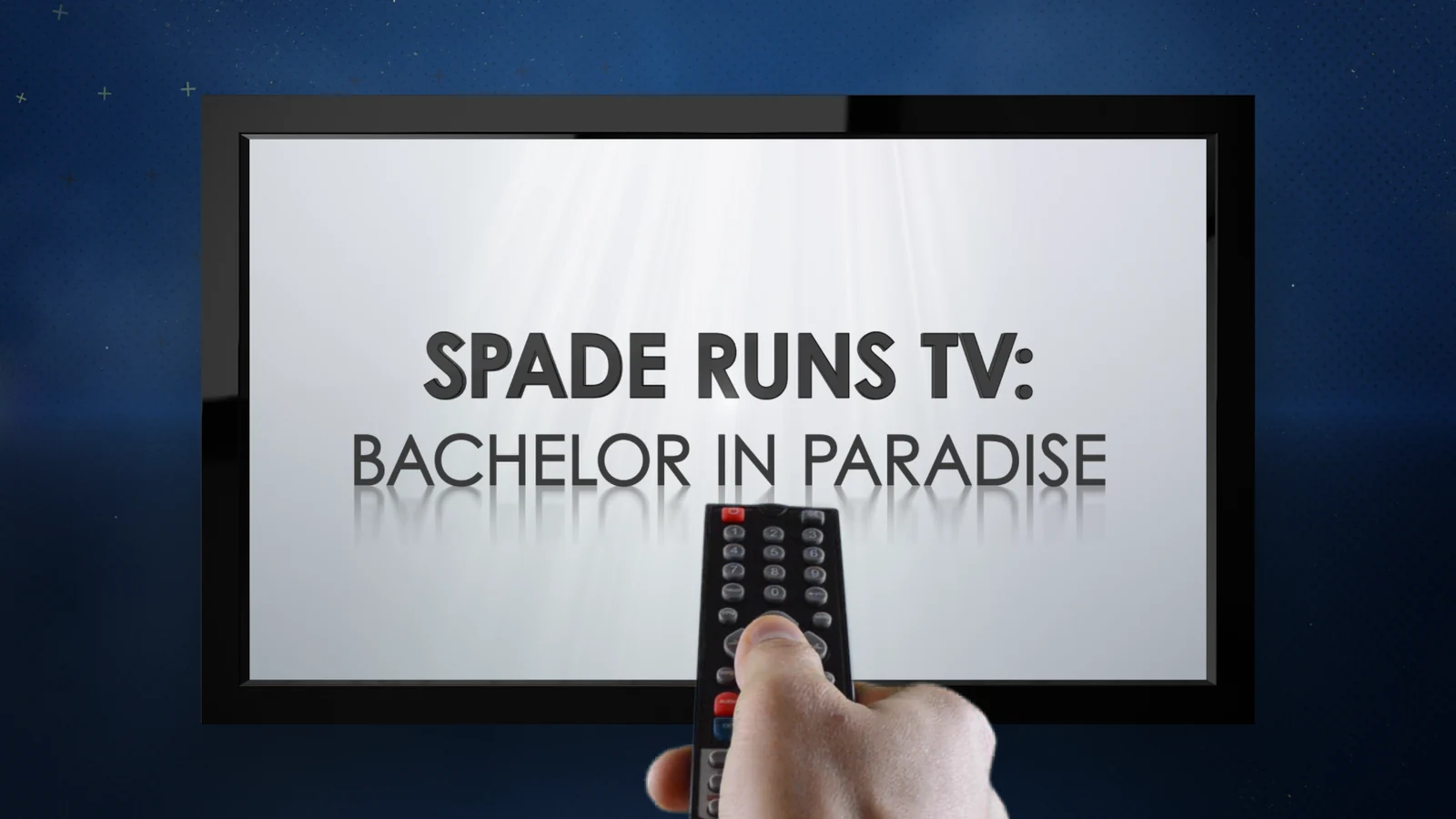 Spade Runs TV segment title.
